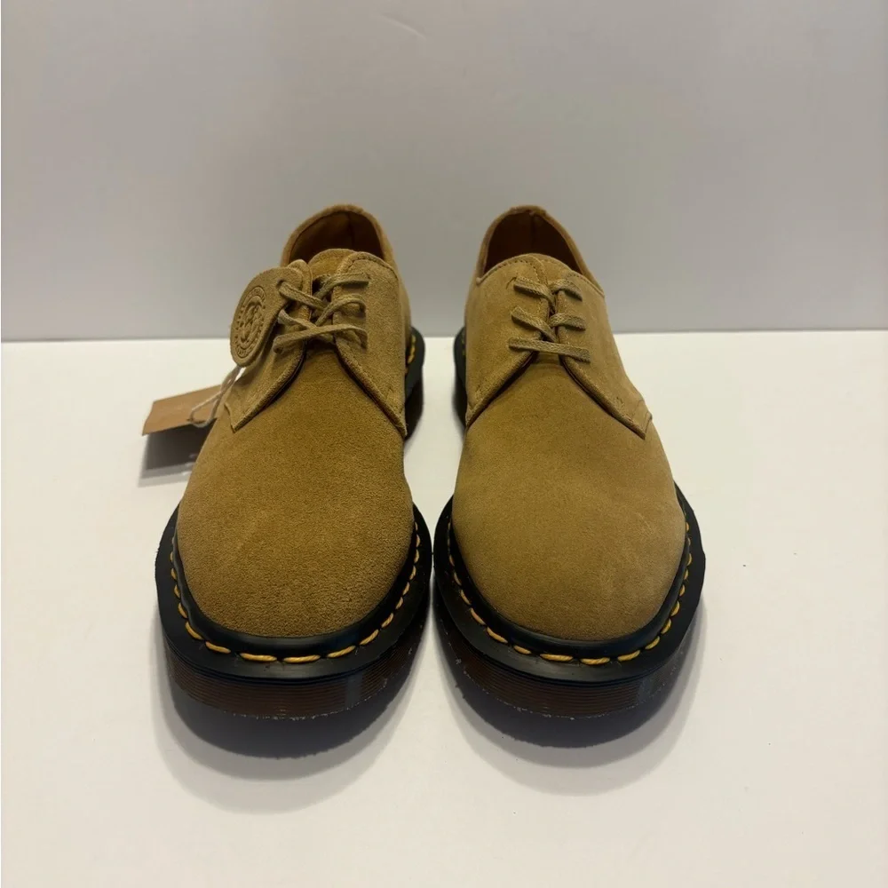 Dr. Martens 1461 Made in England Buck Suede Oxford Shoes Beige Size  Us 6 New